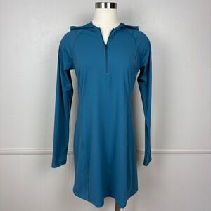 Mountain Hardwear Womens Crater Lake Dress NWT Sz M Baltic Blue Long Sleeve UPF